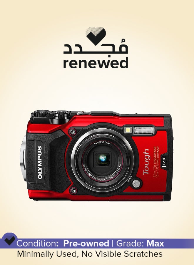Olympus Renewed - Olympus TG-5 Waterproof Camera with 3-Inch LCD, Red - Image 1